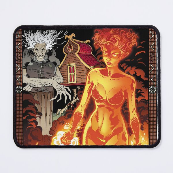Artikelvorschau, Baba Yaga und der Tod - White Lily Tarot Card Death entworfen und verkauft von jackscomics.