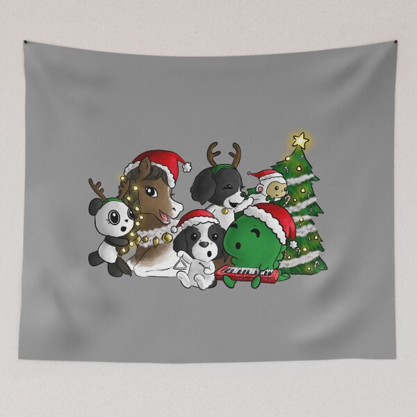 Item preview, Dino & Panda Caroling with Friends designed and sold by Dino & Panda Studios.