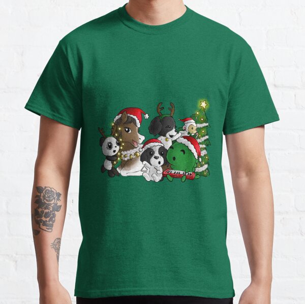 Dino & Panda Caroling with Friends Classic T-Shirt