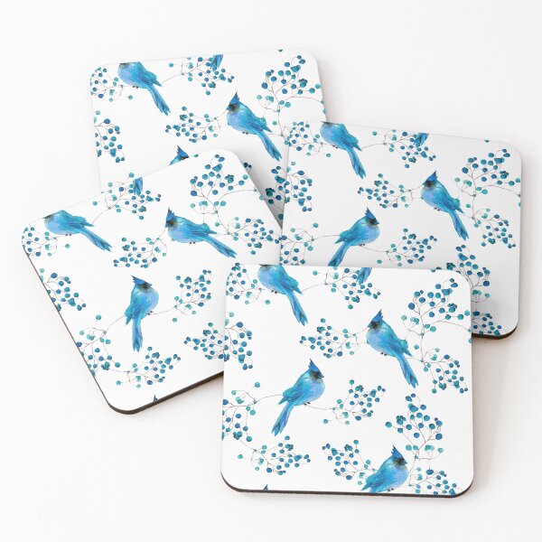 Item preview, cardinal pattern blue designed and sold by lauricecmd.