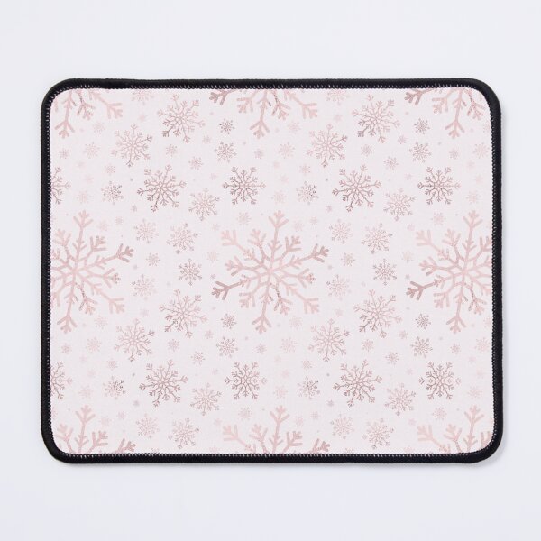 Item preview, Pretty Rose Gold Winter Snowflakes on Pale Pink designed and sold by Karen McFarland.