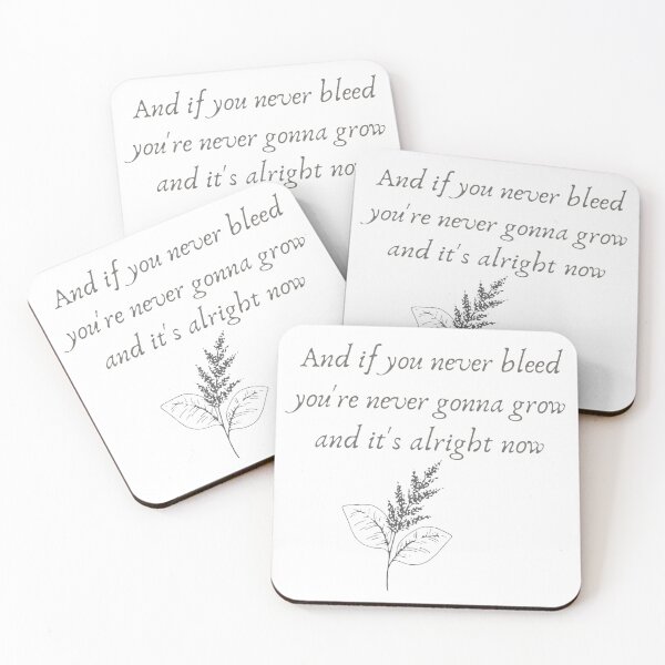 Item preview, If you never bleed you're never gonna grow taylor swift folklore lyrics designed and sold by Simi2020.