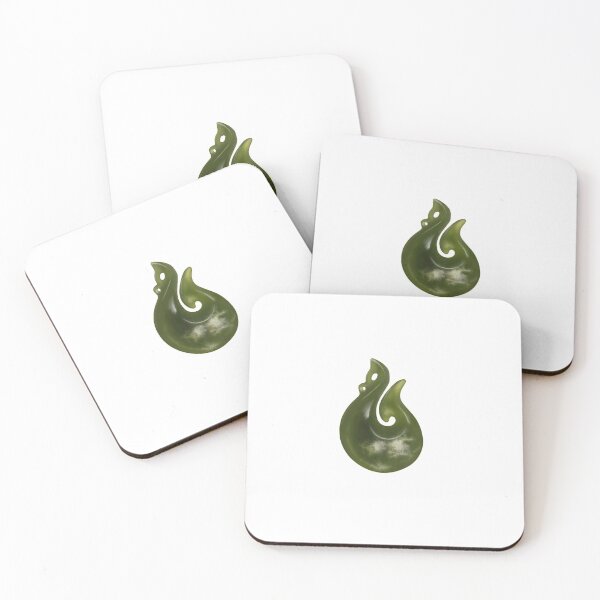 Item preview, Hei Matau Pounamu (Greenstone) Design Painted Style designed and sold by TheNativeRose.