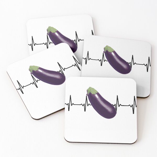 Item preview, I love eggplants heartbeat designed and sold by just-doing-it.