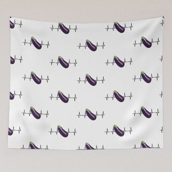Item preview, I love eggplants heartbeat designed and sold by just-doing-it.