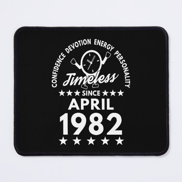 Item preview, April Birthday Timeless Person -1982 - White Text designed and sold by MoonsmileProd.