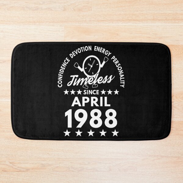 Item preview, April Birthday Timeless Person -1988 - White Text designed and sold by MoonsmileProd.
