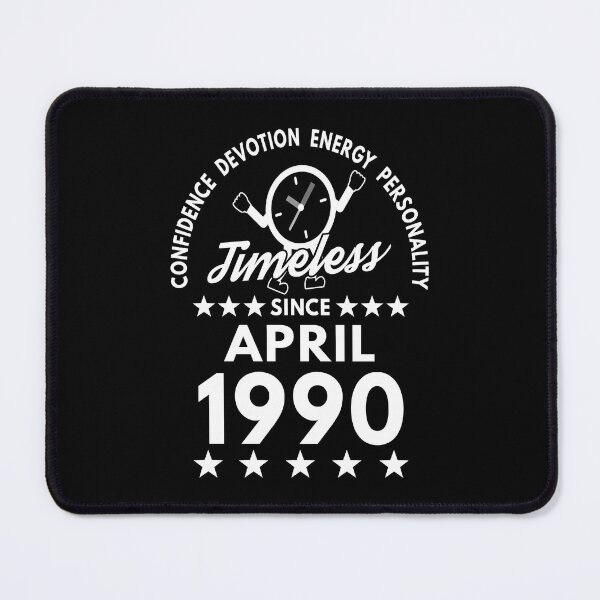 Item preview, April Birthday Timeless Person -1990 - White Text designed and sold by MoonsmileProd.