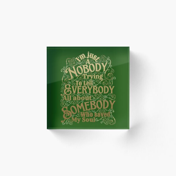 Item preview, Nobody. Christian art. designed and sold by ConArte.