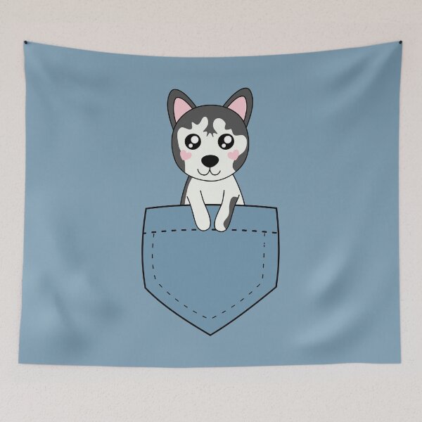 Item preview, Husky In Pocket Denim Blue designed and sold by cashewdays.