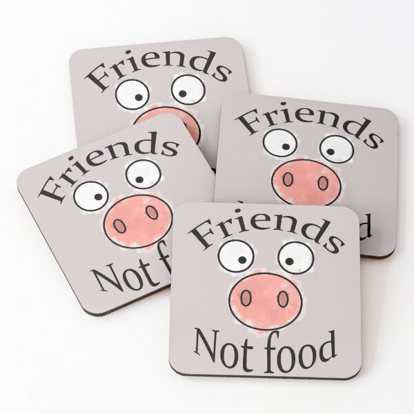Item preview, Friends not food - Pig designed and sold by Anteia.