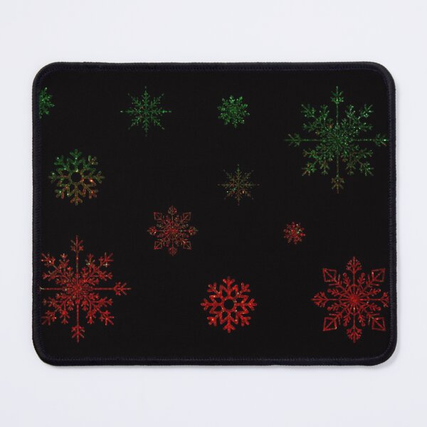 Item preview, Red Green Christmas Ombre Faux Glitter Snowflakes designed and sold by Felicity-K.