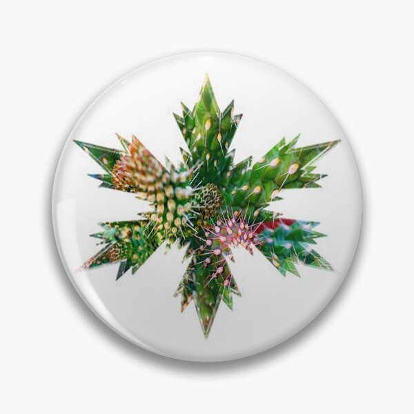 Item preview, Xmas Snowflakes Star Green cactus with Thorns by Iritof designed and sold by iritof.