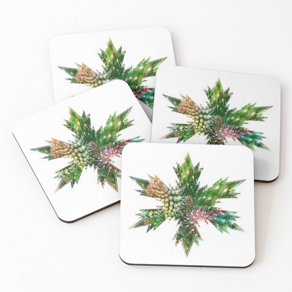Item preview, Xmas Snowflakes Star Green cactus with Thorns by Iritof designed and sold by iritof.