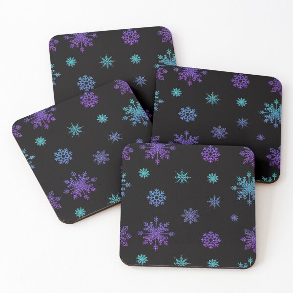 Item preview, Ombre Blue Faux Glitter Snowflakes designed and sold by Felicity-K.