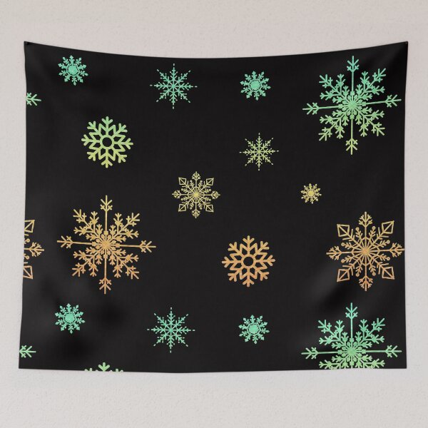 Item preview, Bright Orange Ombre Faux Glitter Snowflakes designed and sold by Felicity-K.