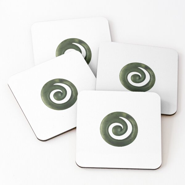 Item preview, Estilo pintado del diseño de Koru Pounamu (Greenstone) designed and sold by TheNativeRose.