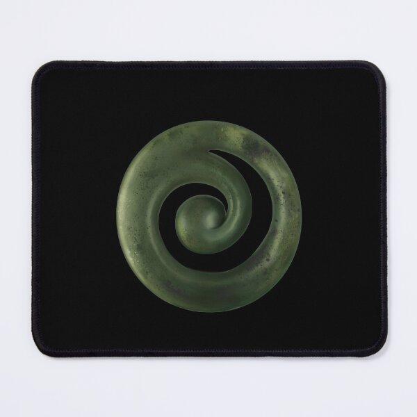 Aperçu de l'œuvre Koru Pounamu (Greenstone) Design Style Peint créée et vendue par TheNativeRose.