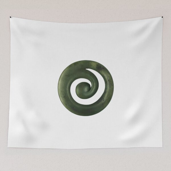 Item preview, Koru Pounamu (Greenstone) Design Painted Style designed and sold by TheNativeRose.
