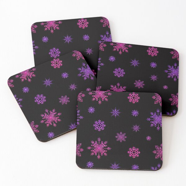 Item preview, Ombre Pink Faux Glitter Snowflakes designed and sold by Felicity-K.