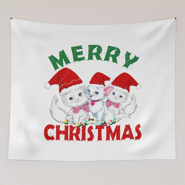 Item preview, Meowy Xmas - merry christmas everyone, merry christmas happy days are coming designed and sold by Delandor.