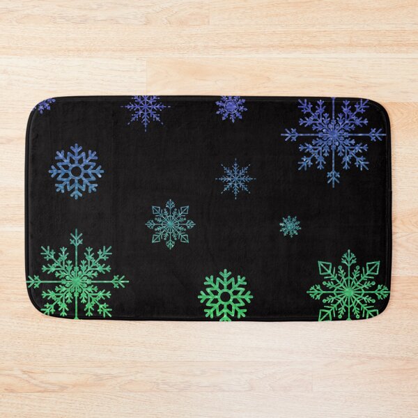 Item preview, Ombre Blue Green Faux Glitter Snowflakes designed and sold by Felicity-K.