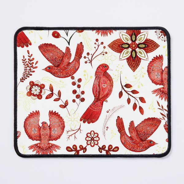 Item preview, Winter Holiday Red Birds on White designed and sold by AlteredAtelier.