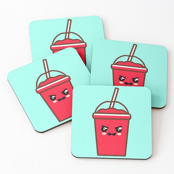 Item preview, Kawaii Red Angry Slushy - Cute Kawaii Slushy designed and sold by 2-Of-A-Kind.