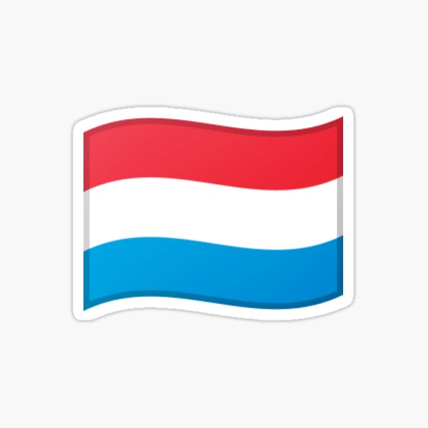 "Emoji Flag Luxembourg" Sticker for Sale by Stickypegatinas Redbubble