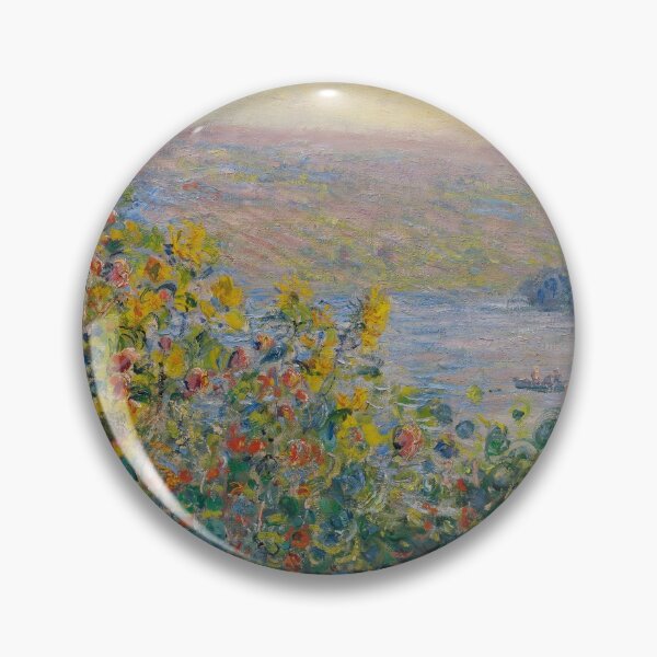 Item preview, Flower beds at Vetheuil designed and sold by PaintedDreams96.