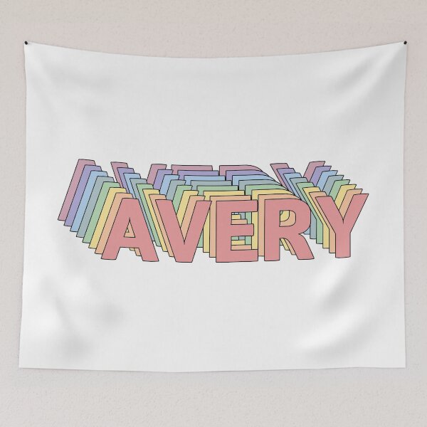 Item preview, AVERY name personalized retro designed and sold by allysmar.
