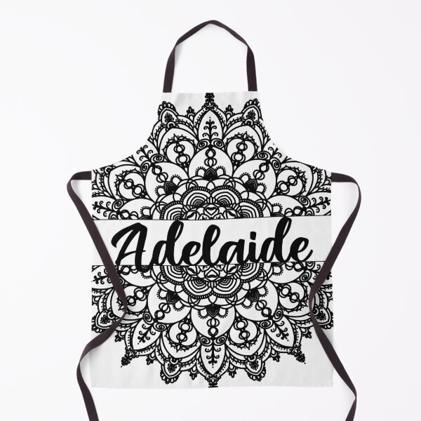 Item preview, First name Adelaide mandala in black designed and sold by felinefeelings.
