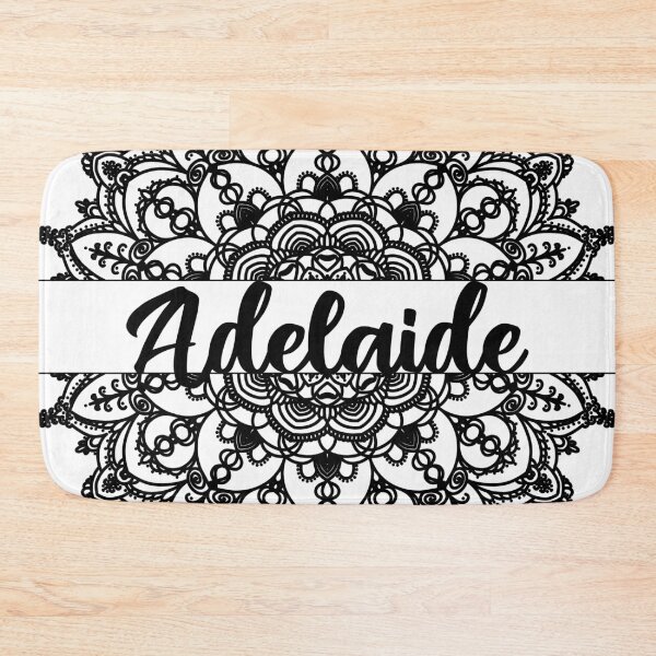 Item preview, First name Adelaide mandala in black designed and sold by felinefeelings.
