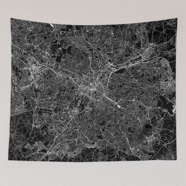 Item preview, Birmingham, England Black Map designed and sold by multiplicitymap.