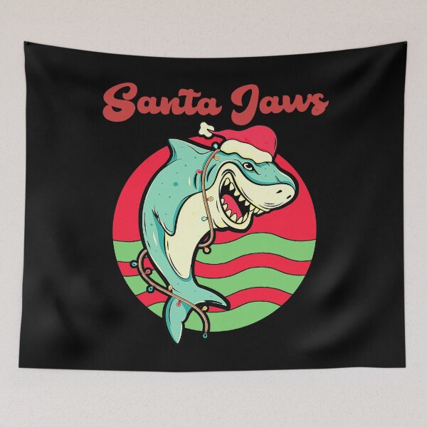 Item preview, Santa Jaws Shark Week Christmas Santa Hat Lights designed and sold by CBCreations73.