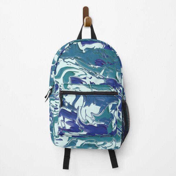 Item preview, Blue Green Paint Splashes Abstract designed and sold by SeaChangeDesign.