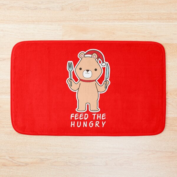 Item preview, Feed the hungry christmas bear designed and sold by doodletales.
