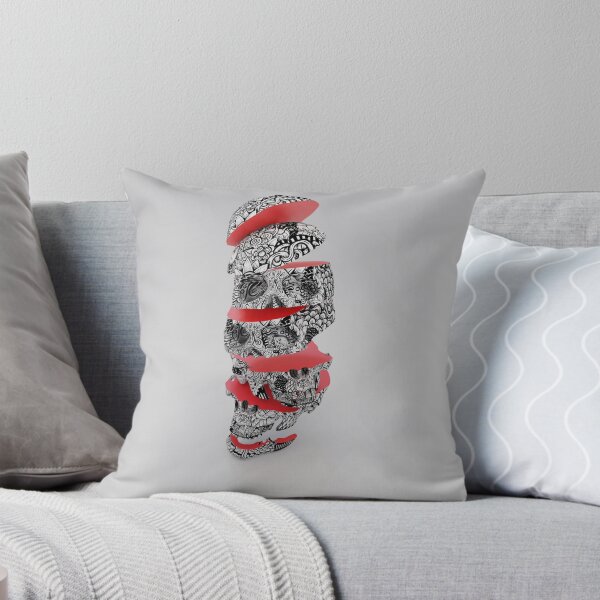 Item preview, Sliced  Doodled Skull designed and sold by fakeface.