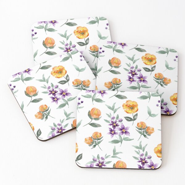 Item preview, Floral watercolor pattern designed and sold by andrutza-design.