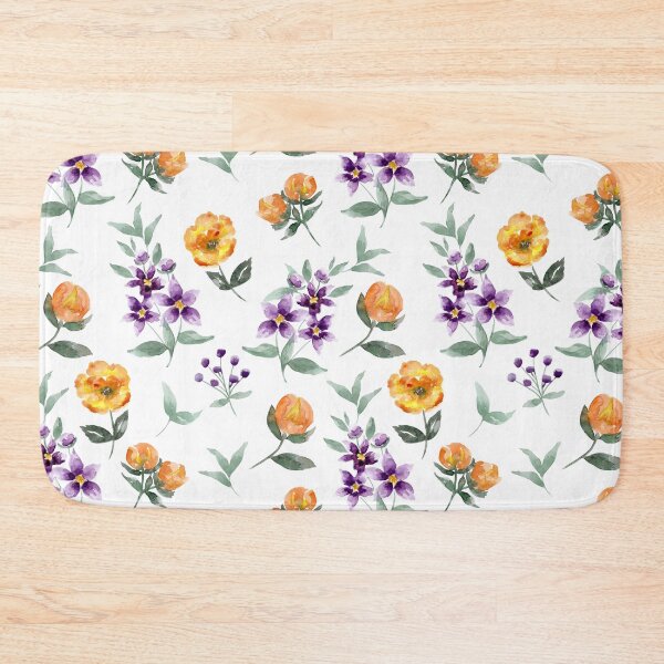 Item preview, Floral watercolor pattern designed and sold by andrutza-design.