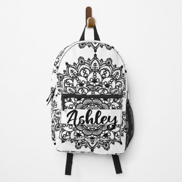 Item preview, First name Ashley mandala in black designed and sold by felinefeelings.