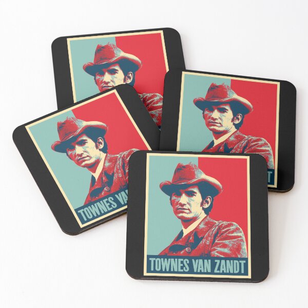 Item preview, Retro Townes Van Zandt Pop Art Portrait designed and sold by JohanneFritsch.