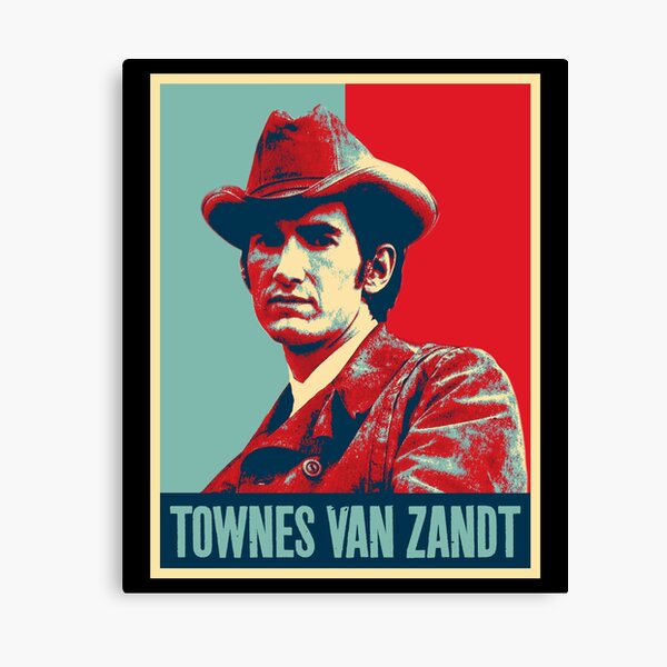 Item preview, Retro Townes Van Zandt Pop Art Portrait designed and sold by JohanneFritsch.
