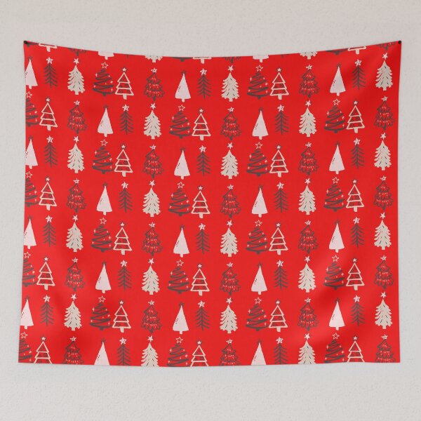 Item preview, Hand-drawn Christmas Trees in pastel colors designed and sold by MirliG.