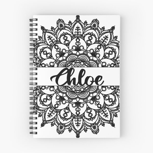 Item preview, First name Chloe mandala in black designed and sold by felinefeelings.