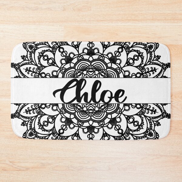 Item preview, First name Chloe mandala in black designed and sold by felinefeelings.