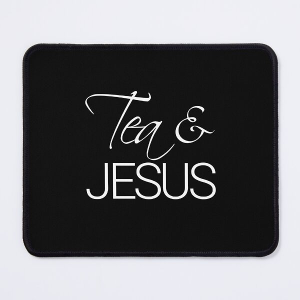 Item preview, Black and White Tea and Jesus, Christian Tea Lover Gift designed and sold by ToATeaGifts.