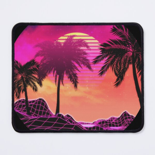 retrowave mouse pad