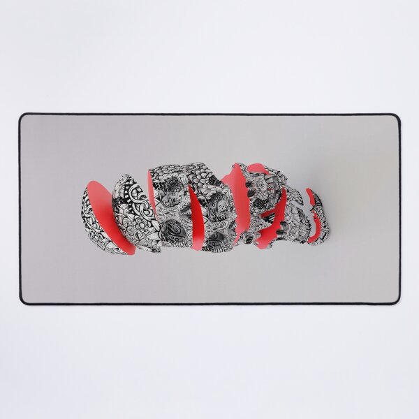 Item preview, Sliced  Doodled Skull designed and sold by fakeface.