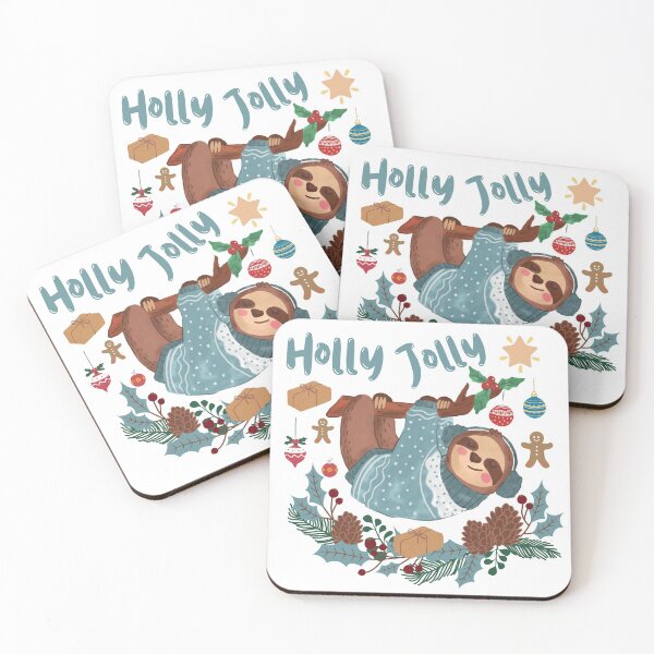 Item preview, Holly Jolly Happy Sloth designed and sold by Branka.
